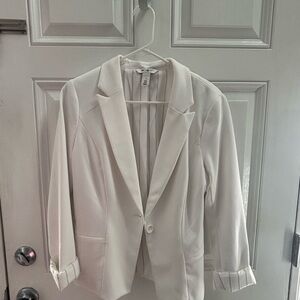 White House Black Market Cream Blazer